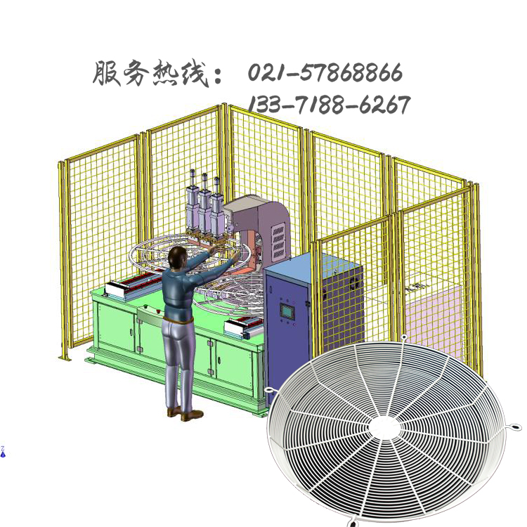 上海駿騰發(fā)風扇網片排焊專機